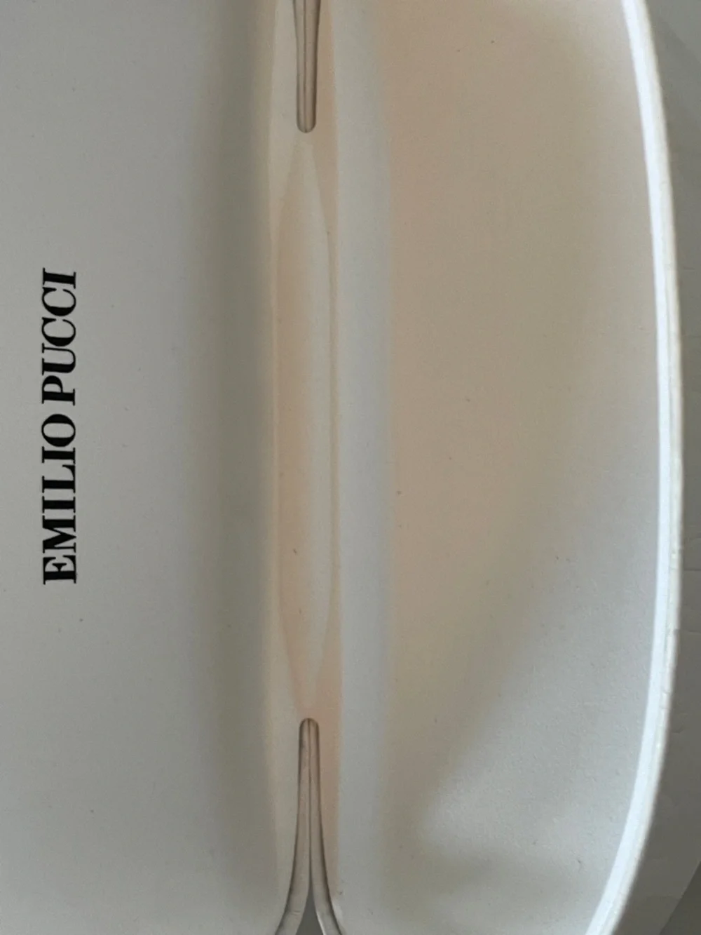 EMILIO PUCCI White Sunglass Hard Clam Shell Large Case